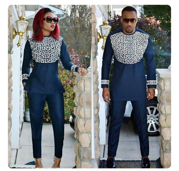 Dan African Couple Set African Women Clothing African Wedding Clothing Dashiki Wedding Matching Set African Wedding Outfits Halloween