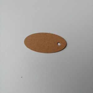 natur oder weiß Preisetiketten 50 Preisetiketten oval//Kraftpapier 18mm x 38mm