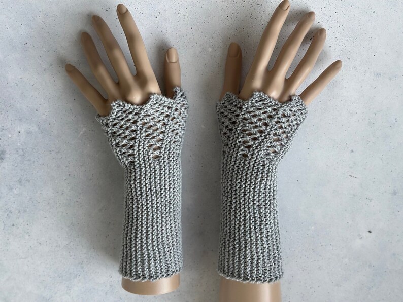 chauffe-bras tricotés/100% Mérinos/chauffe-mains/chauffe-poignets/gants/ noir/gris clair/anthracite et bien dautres couleurs taille unique image 1
