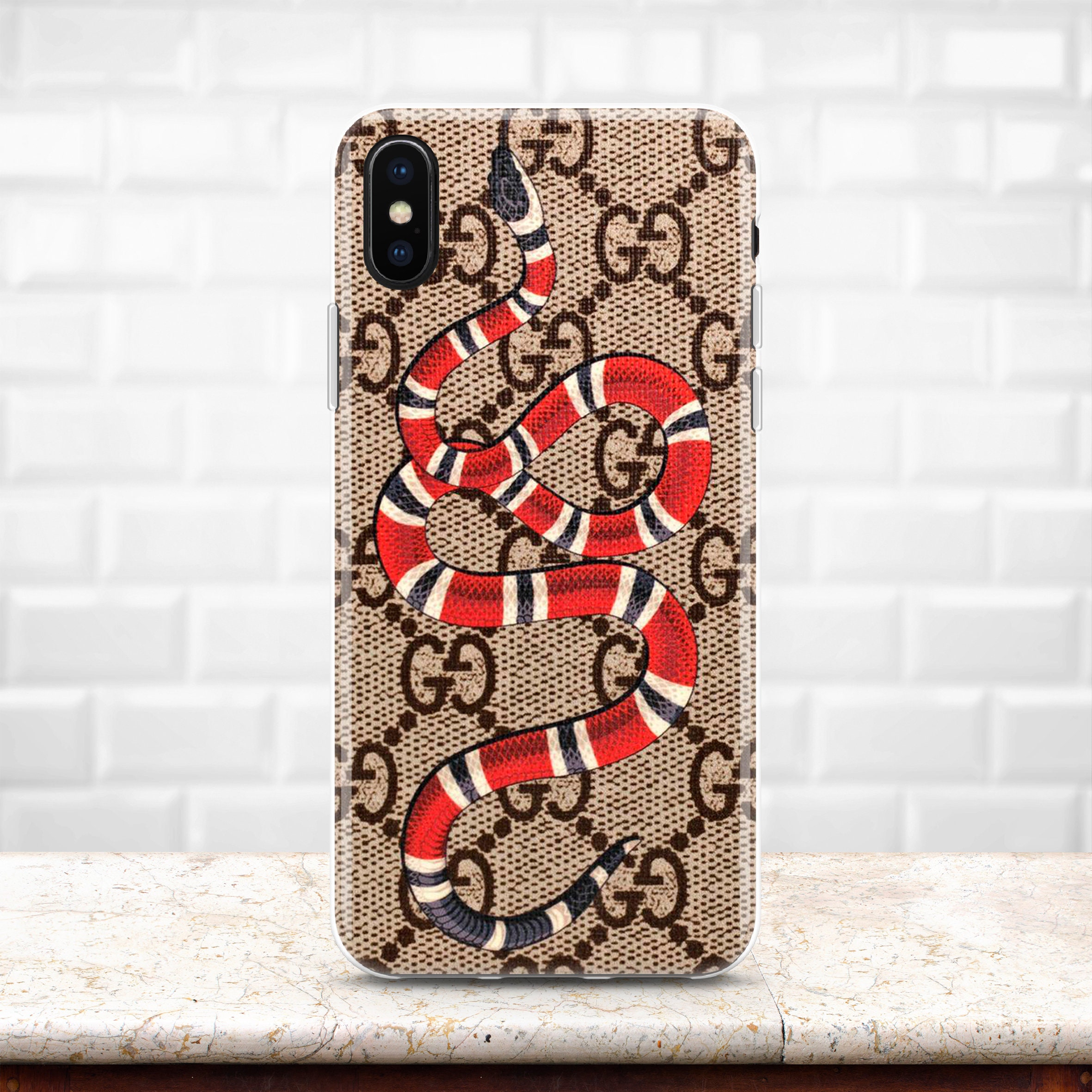 Inspired by Gucci Snake iPhone XS Max case Monogram iPhone XR Etsy