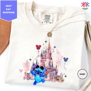 Comfort Colors Stitch Shirt, Disney Stitch Shirt, Stitch Disneyworld Shirt, Disney Vacation Shirts, Disney Castle Shirt, Magic Kingdom Shirt