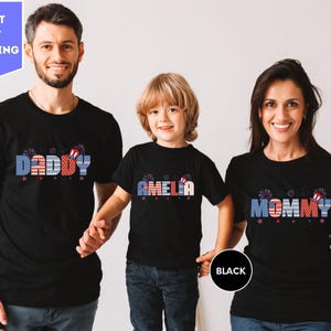 Personalized 4th Of July Shirts, Family Shirt, Celebration Shirt, USA Shirt, Patriotic Family Shirt, Independence Day Custom Name Shirt