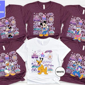 Disneyland 70th Anniversary Shirt, Disneyland Resort T-Shirt, WDW Family Vacation Shirt, Mickey & Co Matching Shirt, Magic Kingdom Shirt