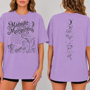 Vintage Midnight Margaritas Shirt, Practical Magic Tee, Retro Halloween Movie Shirt, Girls Tequila Shirt, Spooky Season Gift 画像 3