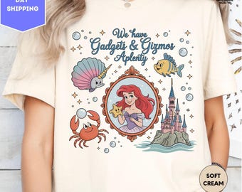 Ariel Little Mermaid Shirt, Disney Princess Shirt, Ariel Flounder Sebastian Shirt, Ariel Princess Birthday Shirt, Magic Kingdom Shirt