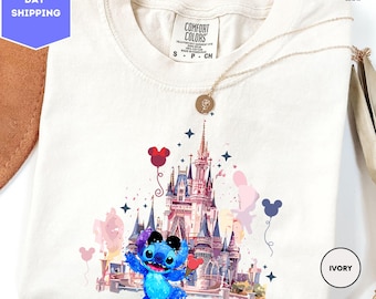 Comfort Colors Stitch Shirt, Disney Stitch Shirt, Stitch Disneyworld Shirt, Disney Vacation Shirts, Disney Castle Shirt, Magic Kingdom Shirt