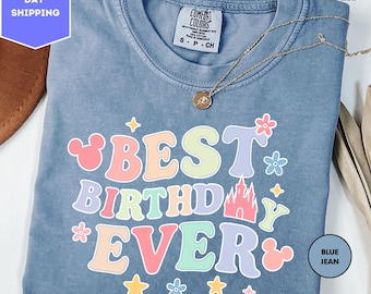 Chemise meilleur anniversaire de tous les temps, chemise fête d'anniversaire, chemise cadeau d'anniversaire, chemise d'anniversaire Disney, chemise voyage d'anniversaire Disney