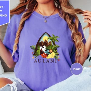 Aulani Mickey Comfort Colors® Shirt, Disney Aulani Family Trip Shirt, Disney Hawaii Shirt, Disney Trip Tee, Hawaii T-Shirt, Hawaii Crewneck