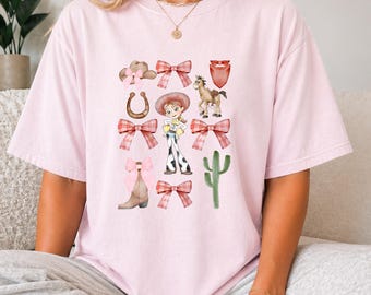 Retro Disney Toy Story Jessie and Bullseye Comfort Colors Shirt, Vintage Disney Cowgirls Shirt, Disneyland Family Trip Shirt