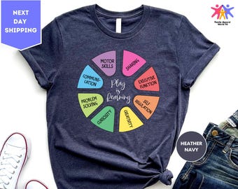 Play Is Learning Shirt, Teacher Appreciation, Kindergarten Shirt, Preschool Teacher Shirt, Teacher Life T-Shirt, Gift Tee For Teacher