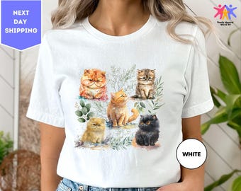 Cute Cat Shirt, Cat T-Shirt,Cat Mom Shirt, Cat Owner Tee, Cat Lover T-shirt, Gift for Cat Lover, Gifts for Cat Mom