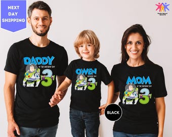 Toy Story Birthday Party Shirt, Buzz Lightyear Birthday Boy Shirt, Toys Story Birthday shirts for Family, Pertsonalized Birthday Boy Shirts