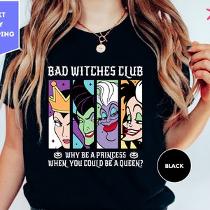 Bad Witches Club Shirt, Bad Girl Shirt, Proud Member of Bad Bitch Club, Distressed Tee, Funny Witch Club Shirt, Cool Bad Witch T-Shirt