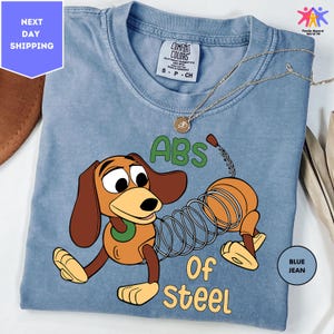 Comfort Colors ABS Of Steel Slinky Dog Shirt, Toy Story Funny Shirt, Great Disney Gift Ideas, Toy Story Slinky Dog Shirt, Funny Disney Shirt