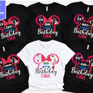 Personalized Minnie Mouse Family Birthday Shirts, Birthday Shirt, Custom Birthday Shirt for Girl, Family Birthday Shirt, Disneyland Trip