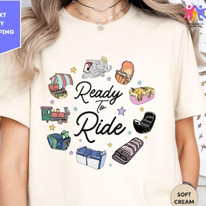 Ready To Ride Shirt, Disney Here For The Rides Vehicles Shirt, Magic Kingdom Tee, Disneyland Matching Trip Shirts, Disney Family Trip Shirt