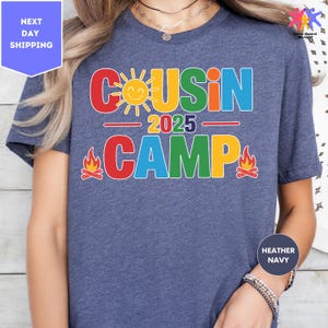 Cousin Camp 2025 Shirt, Cousin Crew 2025 Shirt, Matching Cousin Shirts, Summer Cousin Shirts, Summer Family Reunion Shirt, Camp Lover Shirt