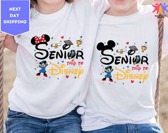 Aangepaste senior reis naar Disney-shirt, Disneyworld afstudeershirts, Disney afstudeershirts, afstudeershirt, Disney familie shirts