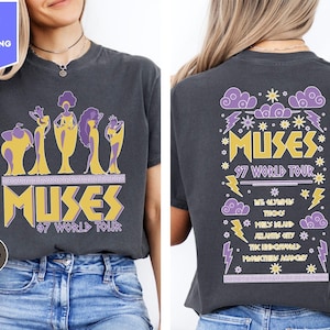 Comfort Colors Muses 97 World Tour Hercules Disneyland Shirts, Disneyland Hercules Megara Movie Shirts, Disneyworld Trip Shirt, Disney Shirt