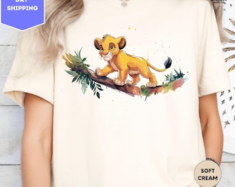 Watercolor The Lion King Shirt, Disney Lion King Shirt, Disney Animal Kingdom Shirt, Disney Simba Shirt, Disney Animal Lion King Kids Shirt