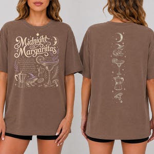 Vintage Midnight Margaritas Shirt, Practical Magic Tee, Retro Halloween Movie Shirt, Girls Tequila Shirt, Spooky Season Gift 画像 2