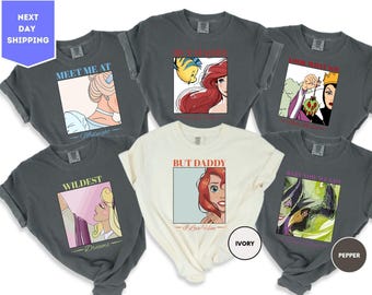 Comfort Colors Vintage Disney World Shirt, Meet Me At Midnight Cinderella Shirt, But Daddy I Love Him Shirt, Disney Princess Character Shirt