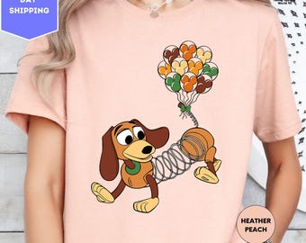 Slinky Dog with Mickey Balloons Shirt, Toy Story T-Shirt, Disney Dog Lover Gift, Disneyland Family Vacation Shirt, Magic Kingdom Shirt