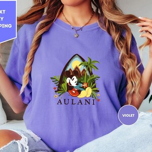 Aulani Mickey Comfort Colors® Shirt, Disney Aulani Family Trip Shirt, Disney Hawaii Shirt, Disney Trip Tee, Hawaii T-Shirt, Hawaii Crewneck