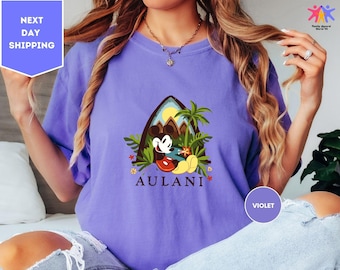 Aulani Mickey Comfort Colors® Shirt, Disney Aulani Family Trip Shirt, Disney Hawaii Shirt, Disney Trip Tee, Hawaii T-Shirt, Hawaii Crewneck