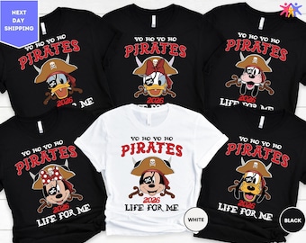 Yo Ho Yo Ho Pirates Life For Me Shirt, Disney Pirates Cruise Shirt, Personalized Mickey and Friends Pirate Shirt, Yo Ho Ho Pirate Life Shirt