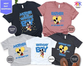 Shirt verjaardagsfeestje Mickey, Disney verjaardagsfeestje shirt, aangepast feestvarken shirt, verjaardag familie vakantie shirt, Mickey kinderfeestje shirt