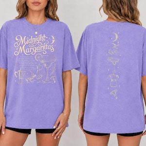 Vintage Midnight Margaritas Shirt, Practical Magic Tee, Retro Halloween Movie Shirt, Girls Tequila Shirt, Spooky Season Gift 画像 4