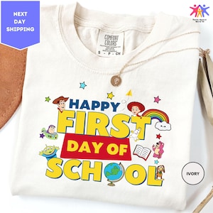 Toy Story First Day Of School T-Shirt, Disney Pixar Teacher Tee, Back To School T-Shirt, Happy First Day Teacher Gift, Classroom Outfit