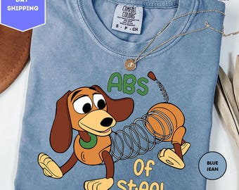 Comfort Colors ABS Of Steel Slinky Dog Shirt, Toy Story Funny Shirt, Great Disney Gift Ideas, Toy Story Slinky Dog Shirt, Funny Disney Shirt