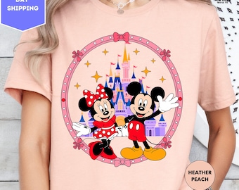 Disney Bow Castle Shirt, Disney Minnie and Mickey Shirt, Castle Bow Coquette Shirt, Disney Girls Trip T-shirt, Magic Kingdom Tees