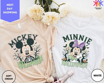 Disney Halloween Couple Shirt, Mickey and Minnie Halloween Shirt, Disney Shirt, Mickey Halloween Shirt, Disney Halloween Party Shirt
