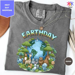 Comfort Colors Earth Day Shirt, Climate Change, Save The Earth Shirt, Animals Tee, Environmental Shirt, Recycle Shirt, Save The Planet Shirt