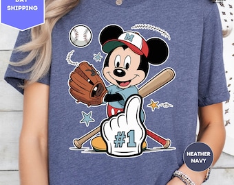 Mickey Baseball Shirt, Disney Sports Shirt, Mickey Mouse Baseball Shirt, Mickey Head Shirt, Baseball Shirt, Baseball Lover Shirt, Disney Tee