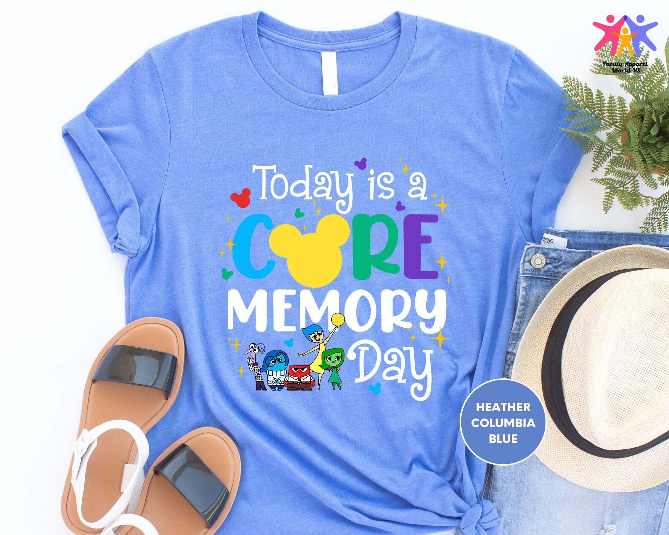 Today is A Core Memory Day Shirt, Disney Inspired Tee, Mickey Ears ...