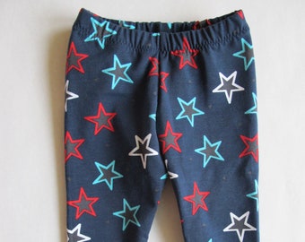 Babyleggings blau mit Sternen Gr. 68