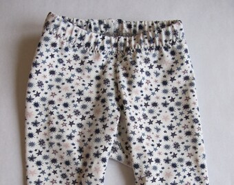 Babyleggings weiß mit Sternen Gr. 68