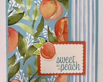 Sweet as a Peach Birthday Card