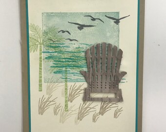 Adirondack Chair Greeting Card