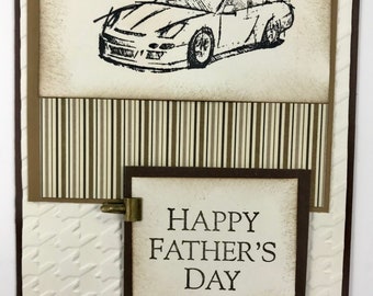 Race Car Father's Day or Birthday Card