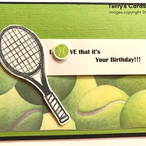 Tennis Birthday Card image 1