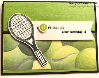 Tennis Birthday Card