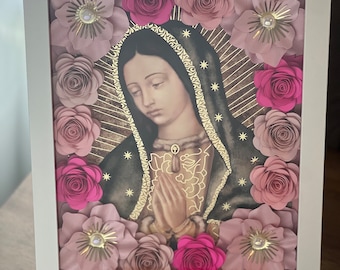 9x11 Cuadro Virgen de Guadalupe