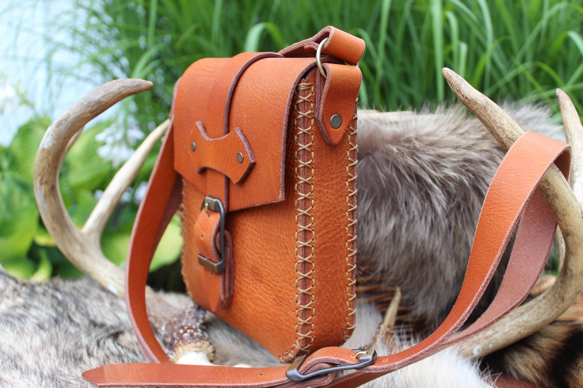 Handmade Leather Crossbody Bag Etsy Canada