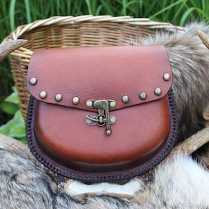 Handmade leather pouch