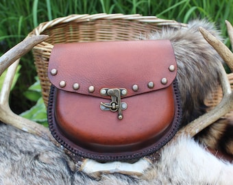 Handmade leather pouch